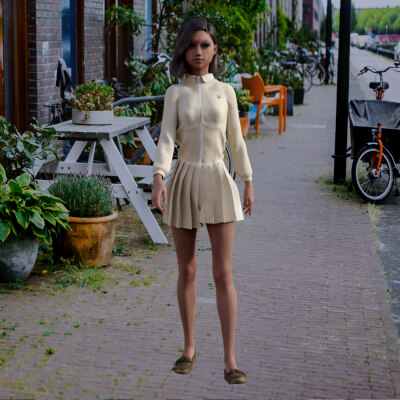 Owl Core Pleated Skirt for G8F