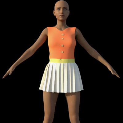 Pleated Dress for G8f