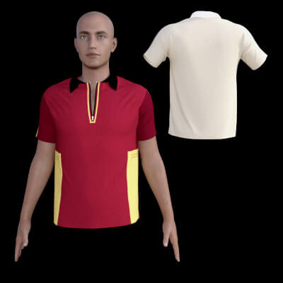 Polo with Half Zip for G8M