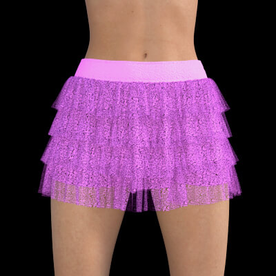 Ruffled Mini Skirt for G8F
