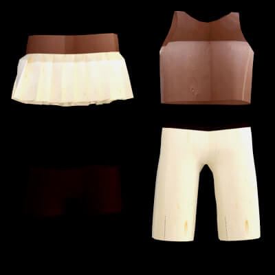 Set of Clothing for Gingerbread Man
