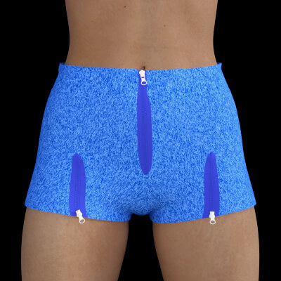 Shorts With 3 Zips for G8F