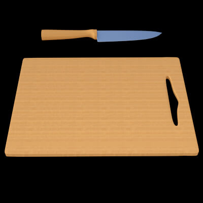 Slicing Knife and Cutting Board by guy91600