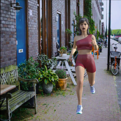 Sporty Jogger Shorts for G8F