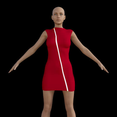 ZipCut Dress for G8F