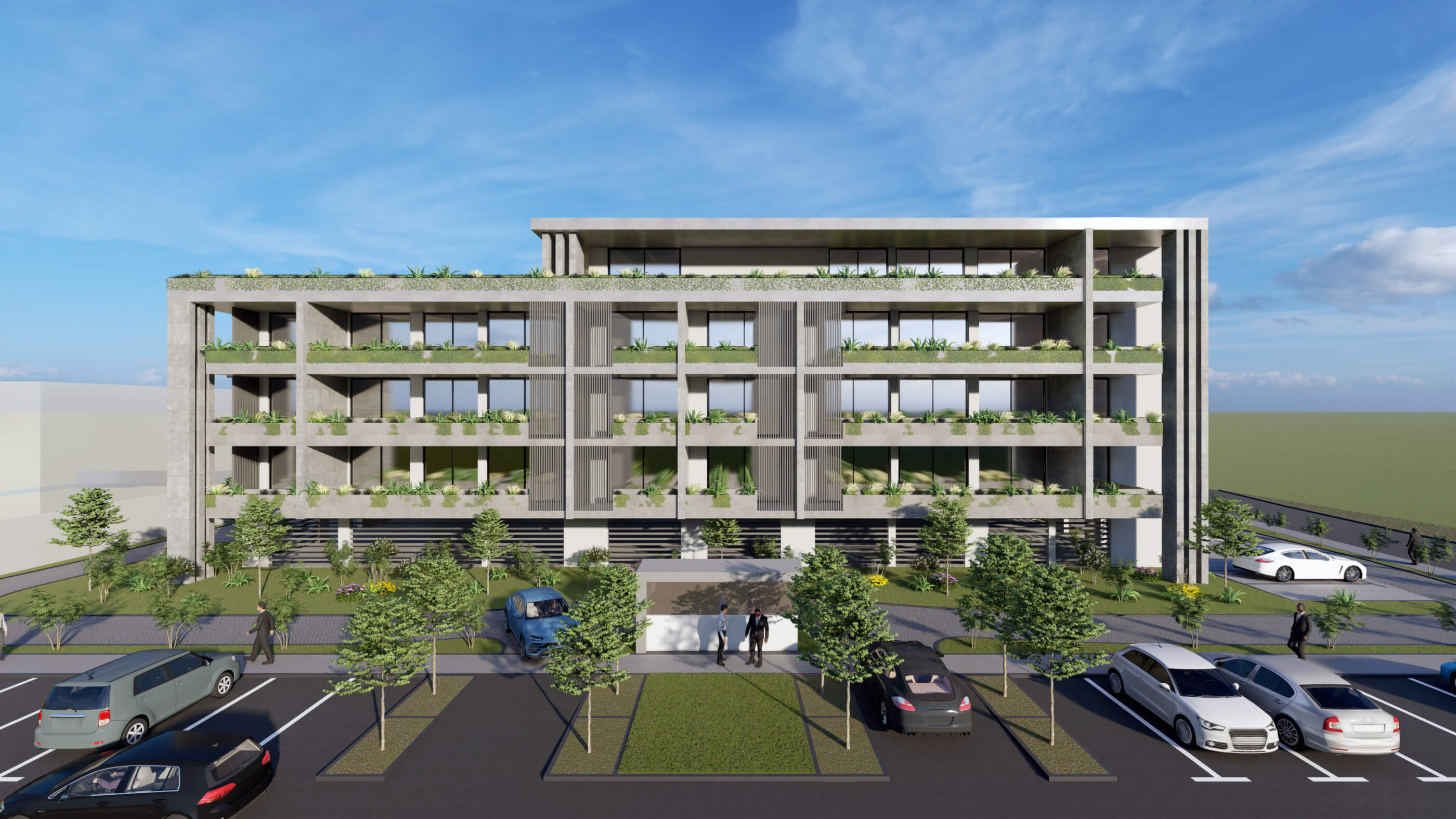 Apartment Complex in Braga Portugal 3D Model by GVelhinho