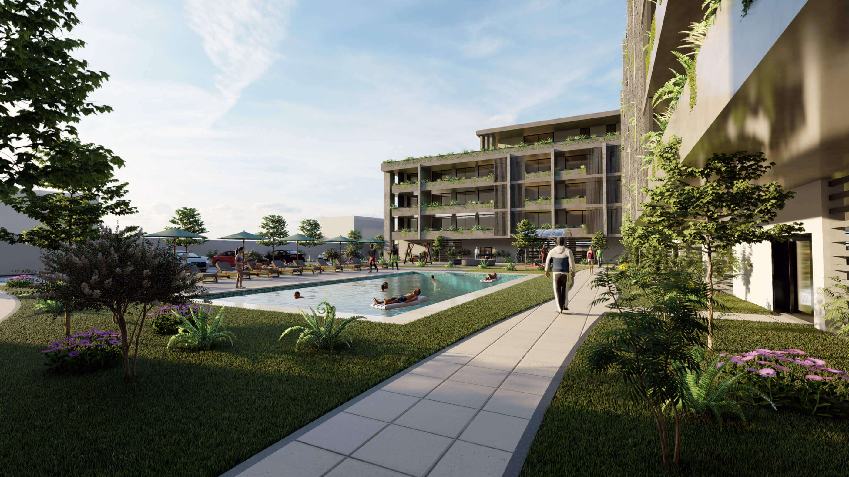 Apartment Complex in Braga Portugal 3D Model by GVelhinho