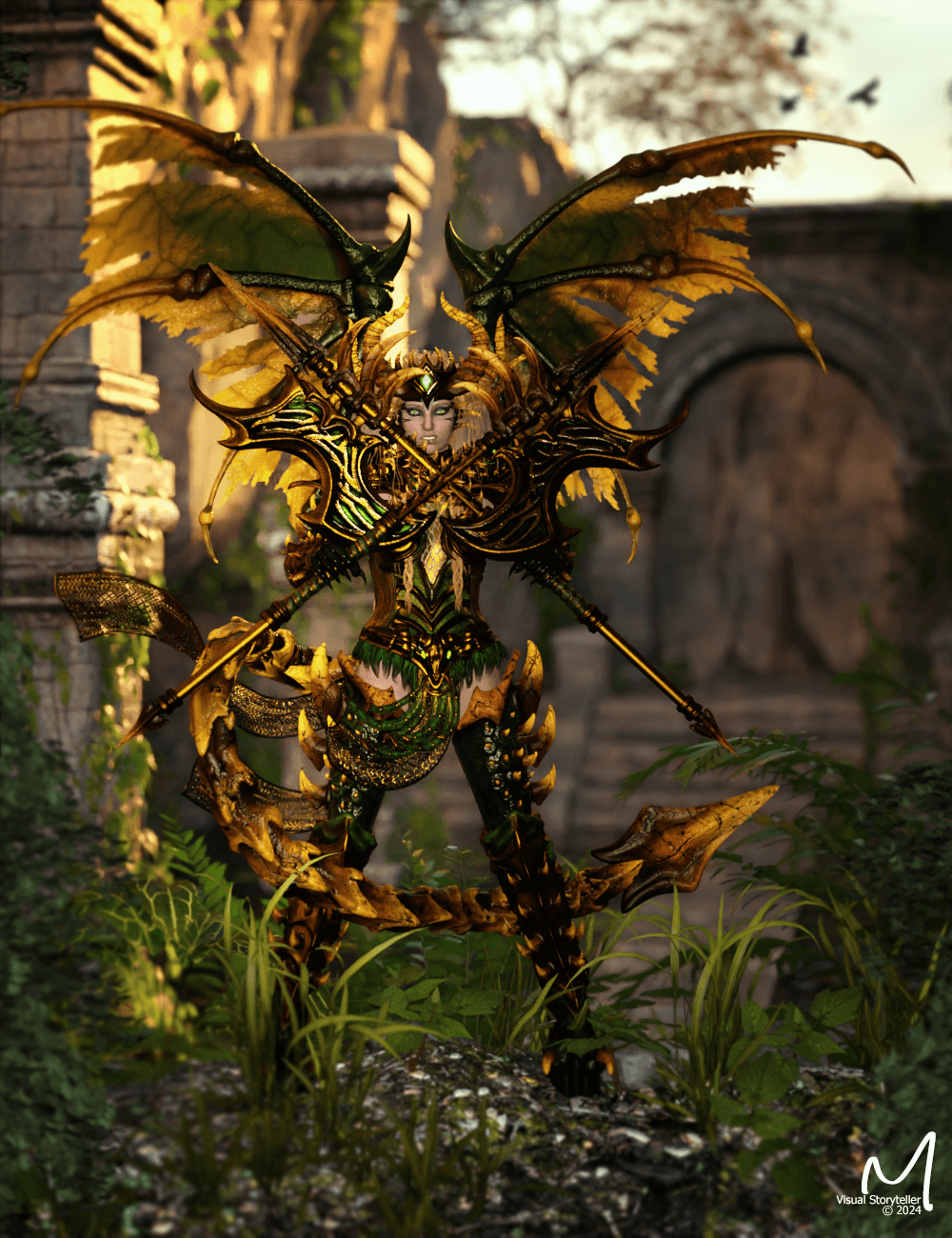 Asera 3D Render, Digital Art by gwasanee