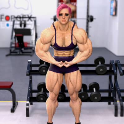 Female Bodybuilder Body HD Morph for Genesis 8/8.1 Female by Gymbo