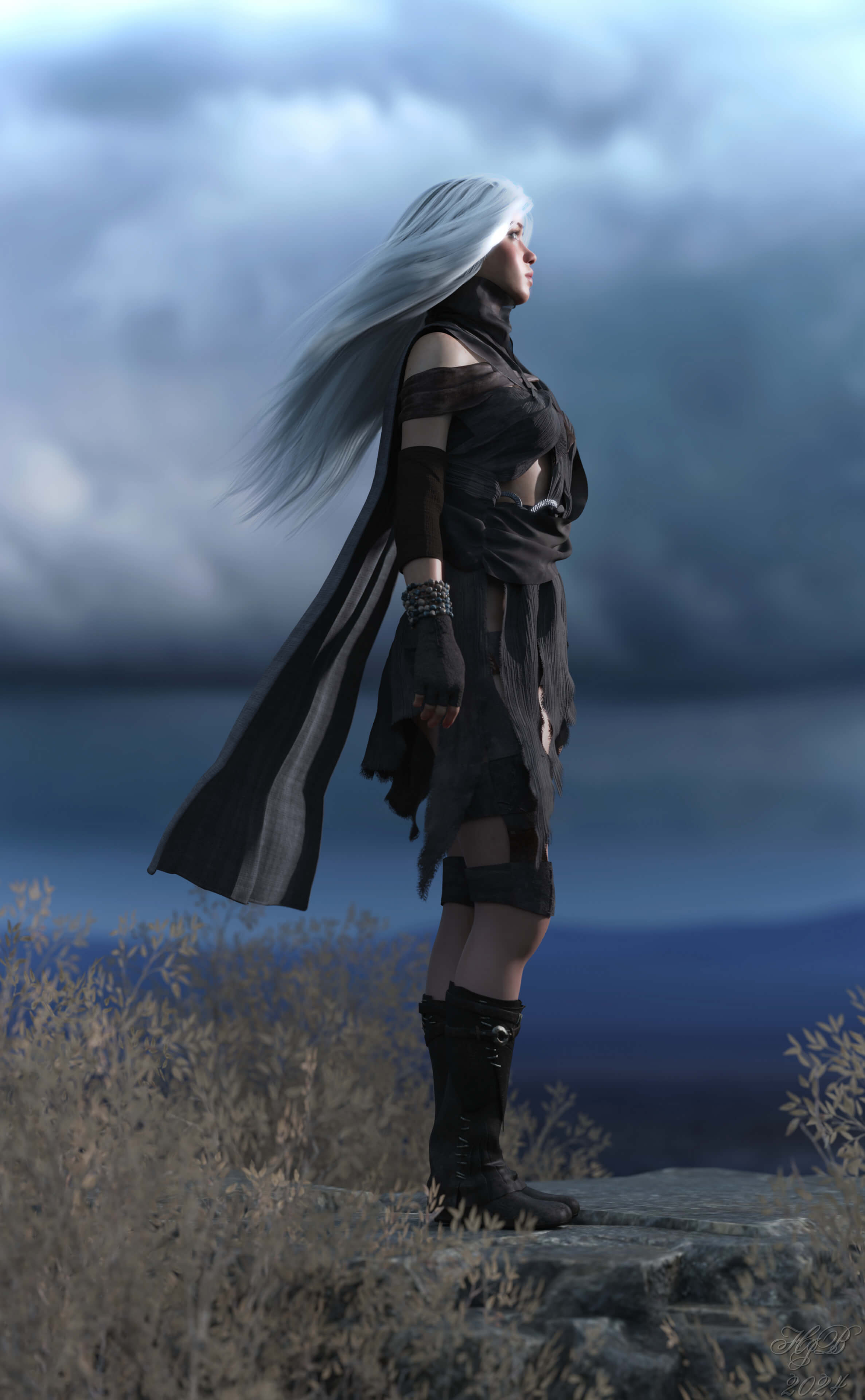 Distant 3D Render, Digital Art by Hajoba