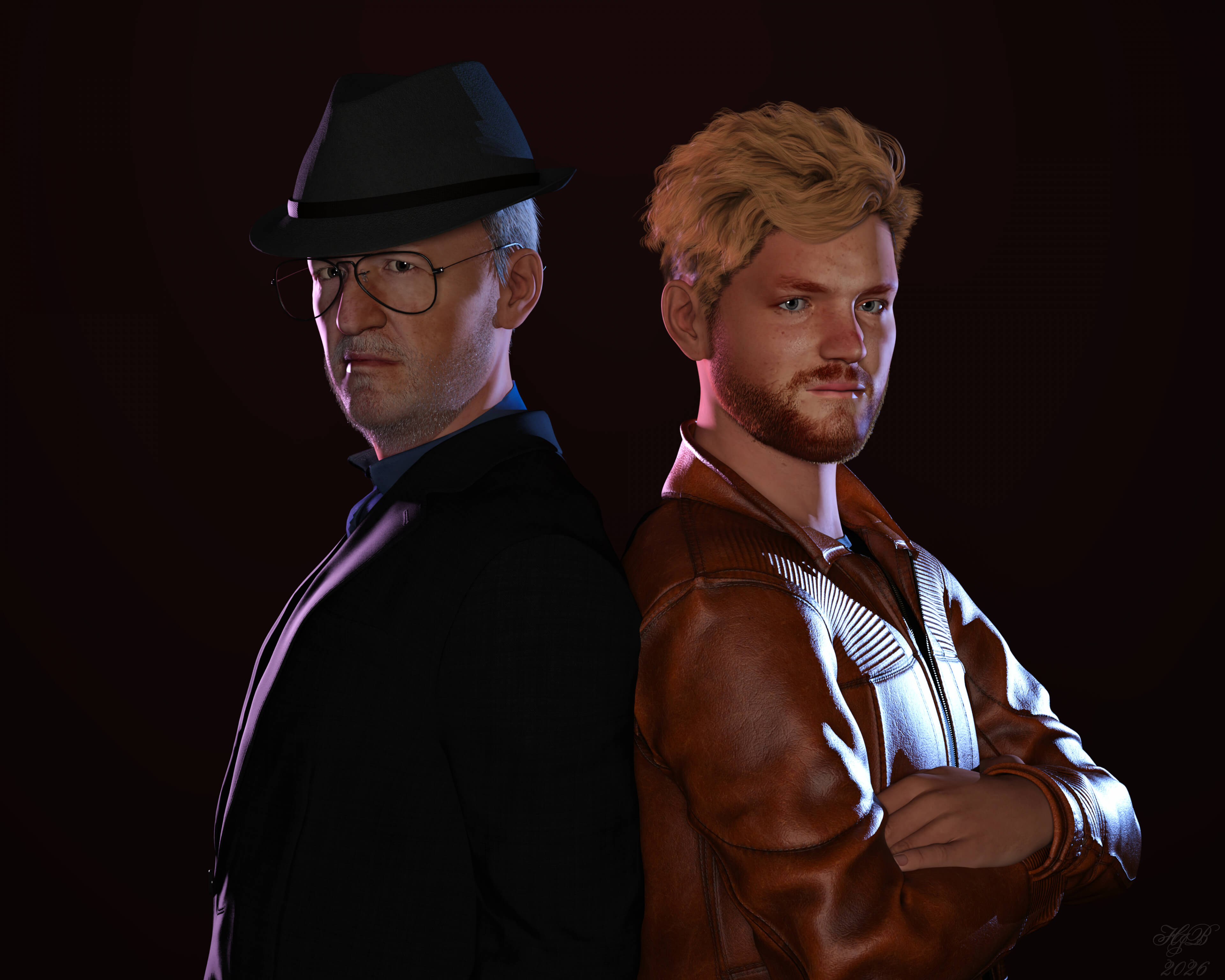 Team 3D Render, Digital Art by Hajoba