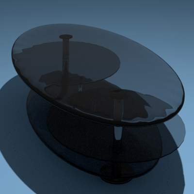 Glass Table - 3D Model by hamed alwan