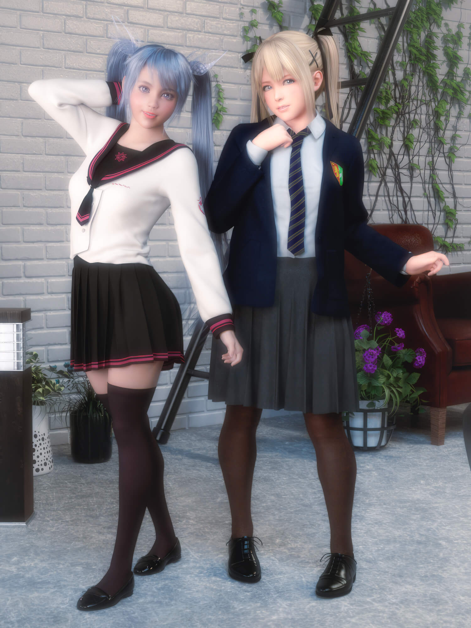 schoolgirls
