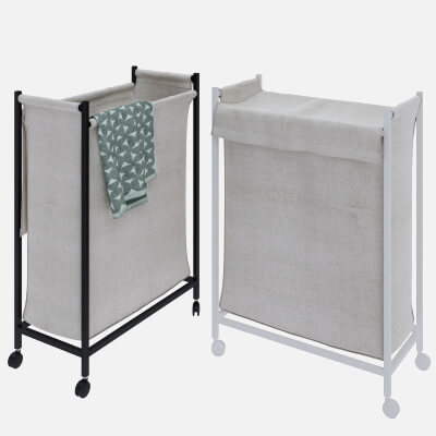 Laundry Basket IKEA Enhet and Angsnejlika Towels