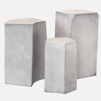 White Side Table by Tanika Jellis