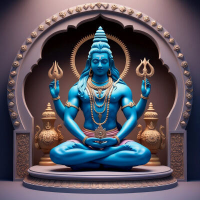 Divine Dimensions 3D Art of Lord Shiva