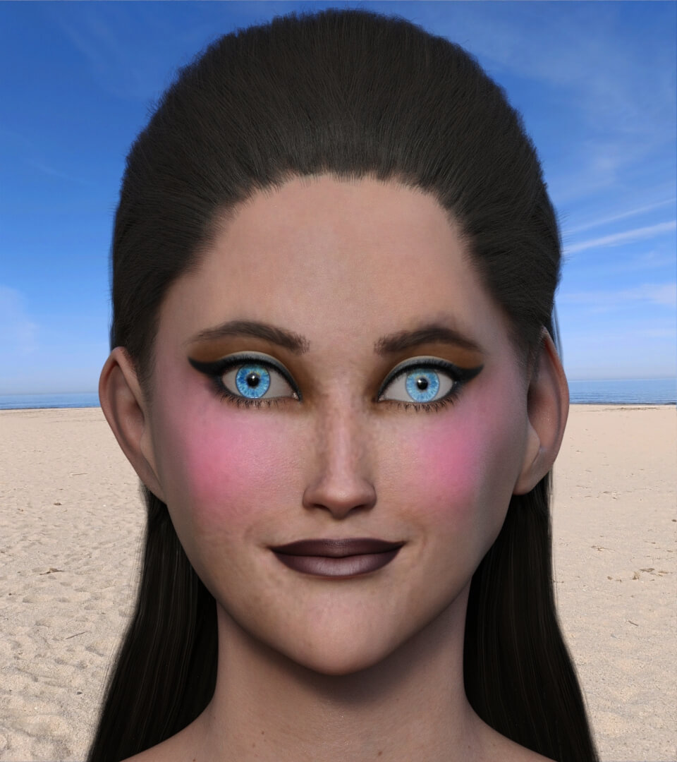 Queen of the beach 3D Render, Digital Art by harold4471