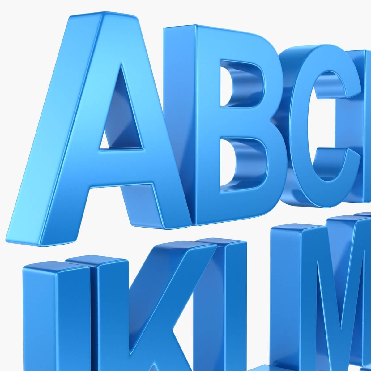 Alphabet Letters - 3D Model by hdpoly
