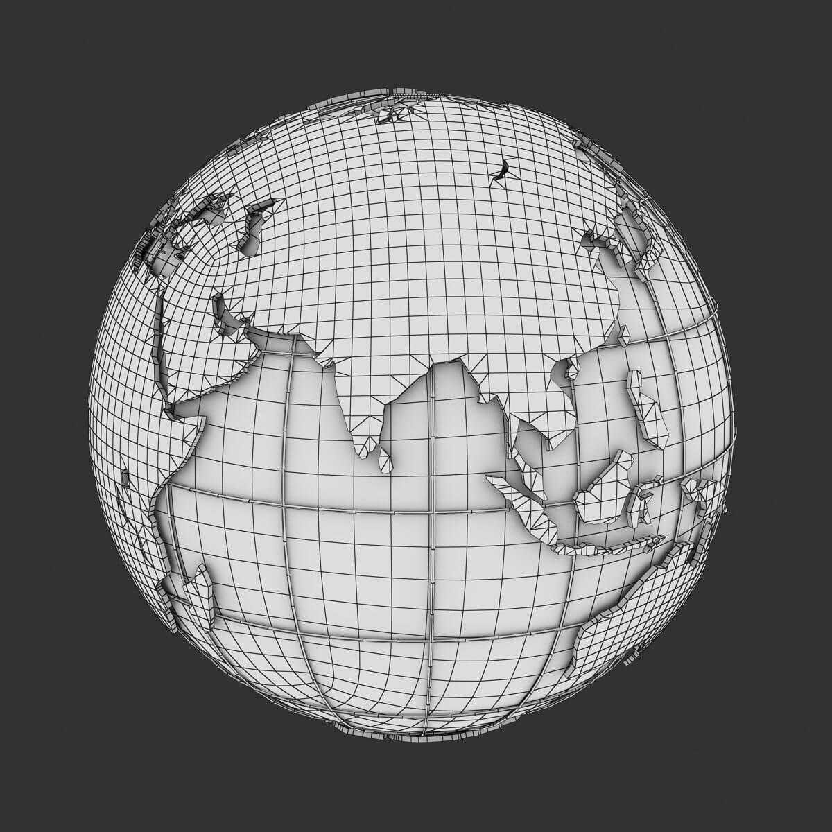 Blue Earth 3D Model by hdpoly
