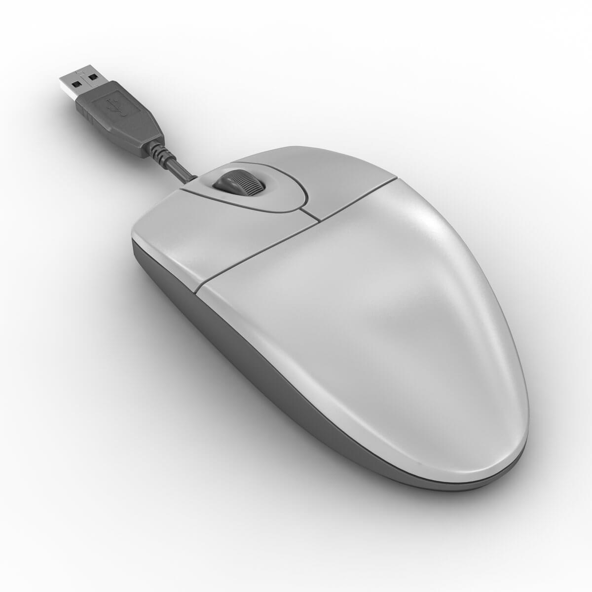Computer Mouse 3D Model by hdpoly