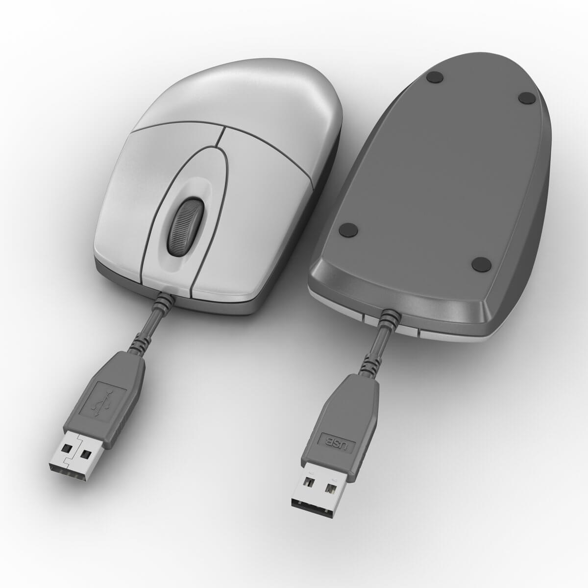 Computer Mouse 3D Model by hdpoly