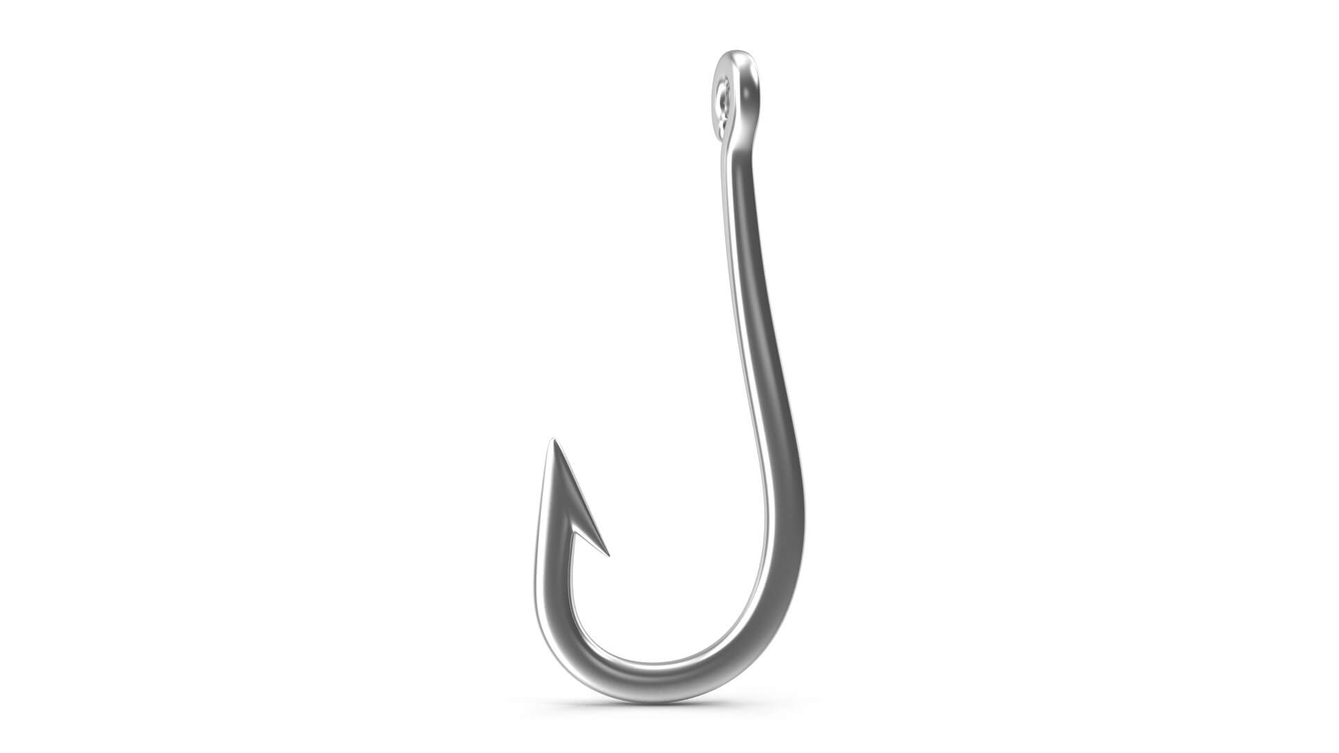 Fishing Hook 3D Model by hdpoly