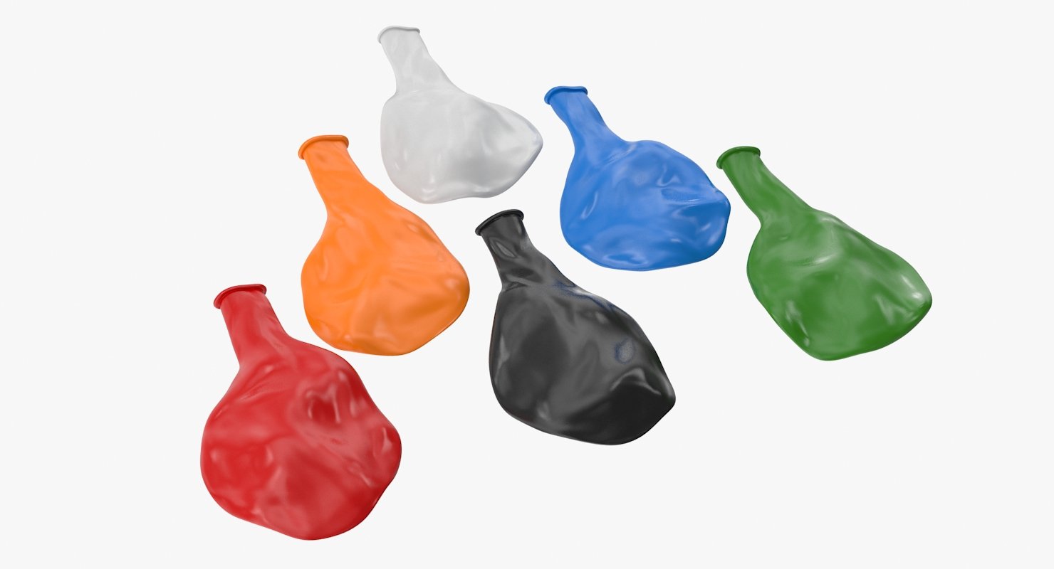 Flat Balloon - 3D Model by hdpoly