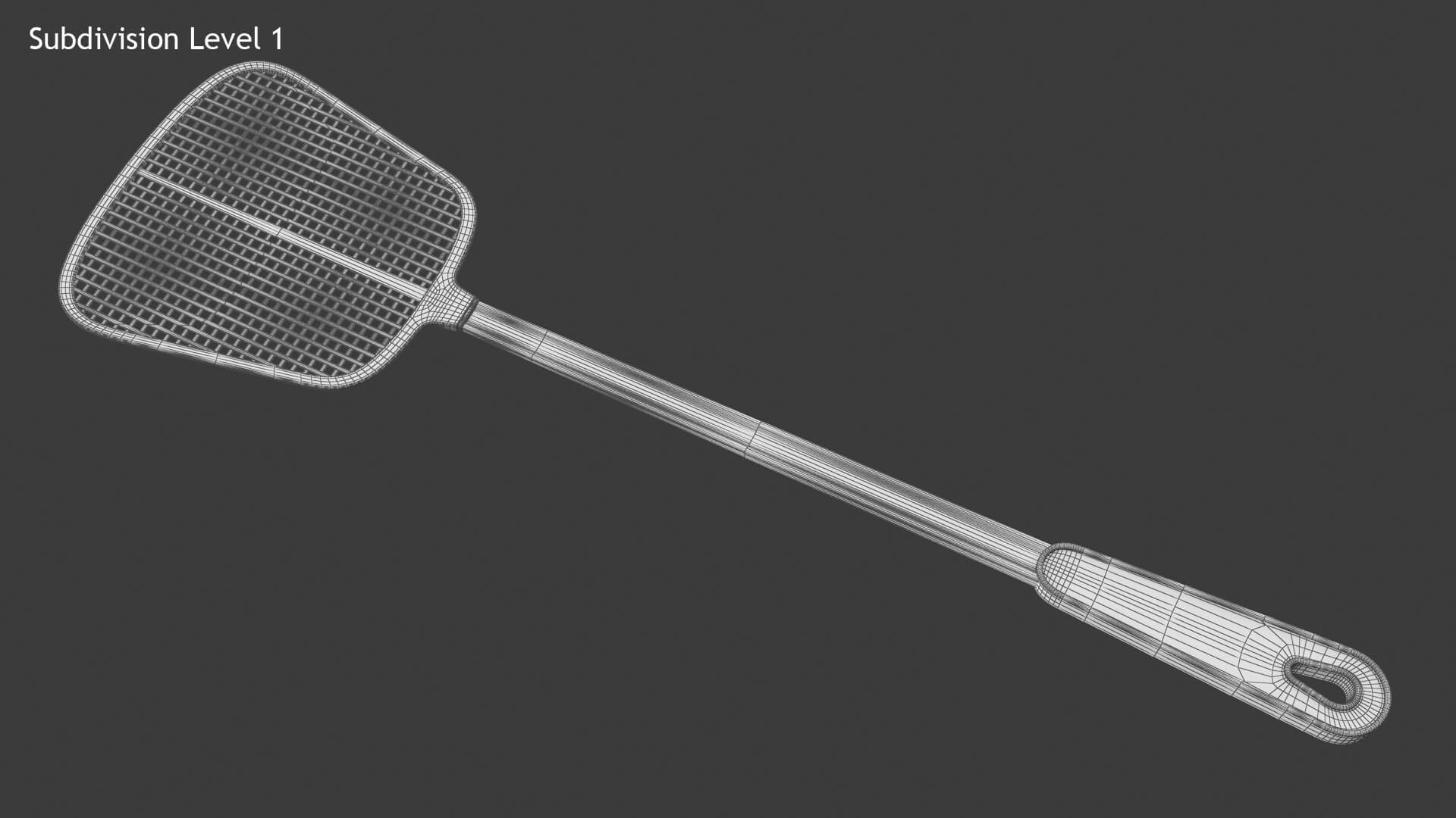 Fly Swatter 3D Model by hdpoly