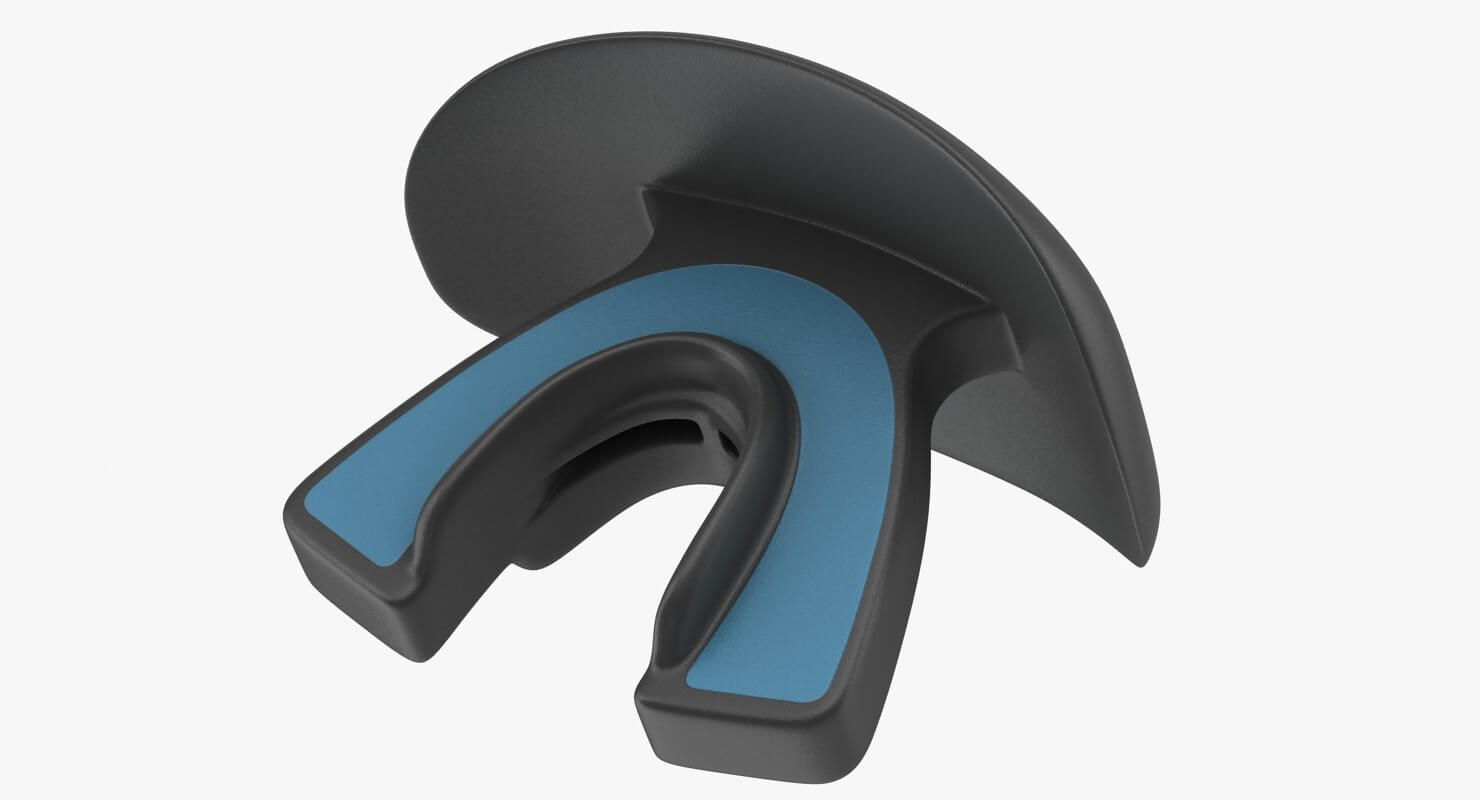 Football Mouthpiece 3D Model by hdpoly