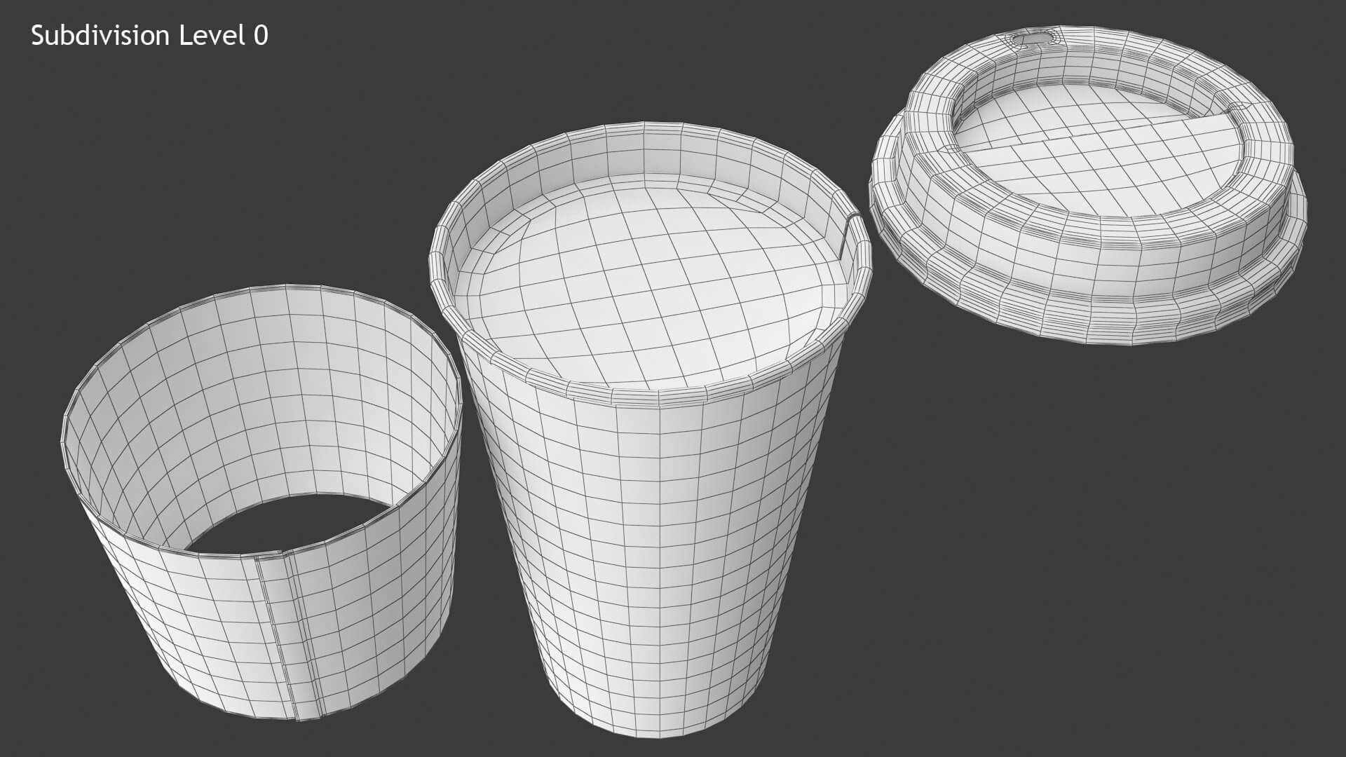 Paper Cup - 3D Model by hdpoly