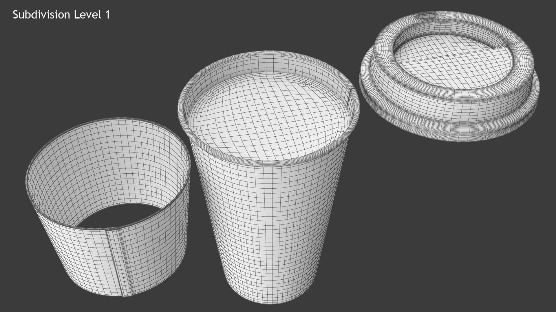 Paper Cup - 3D Model by hdpoly