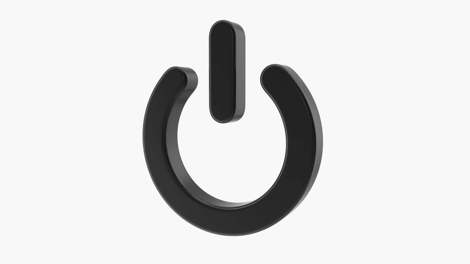 Power Icon - 3D Model by hdpoly