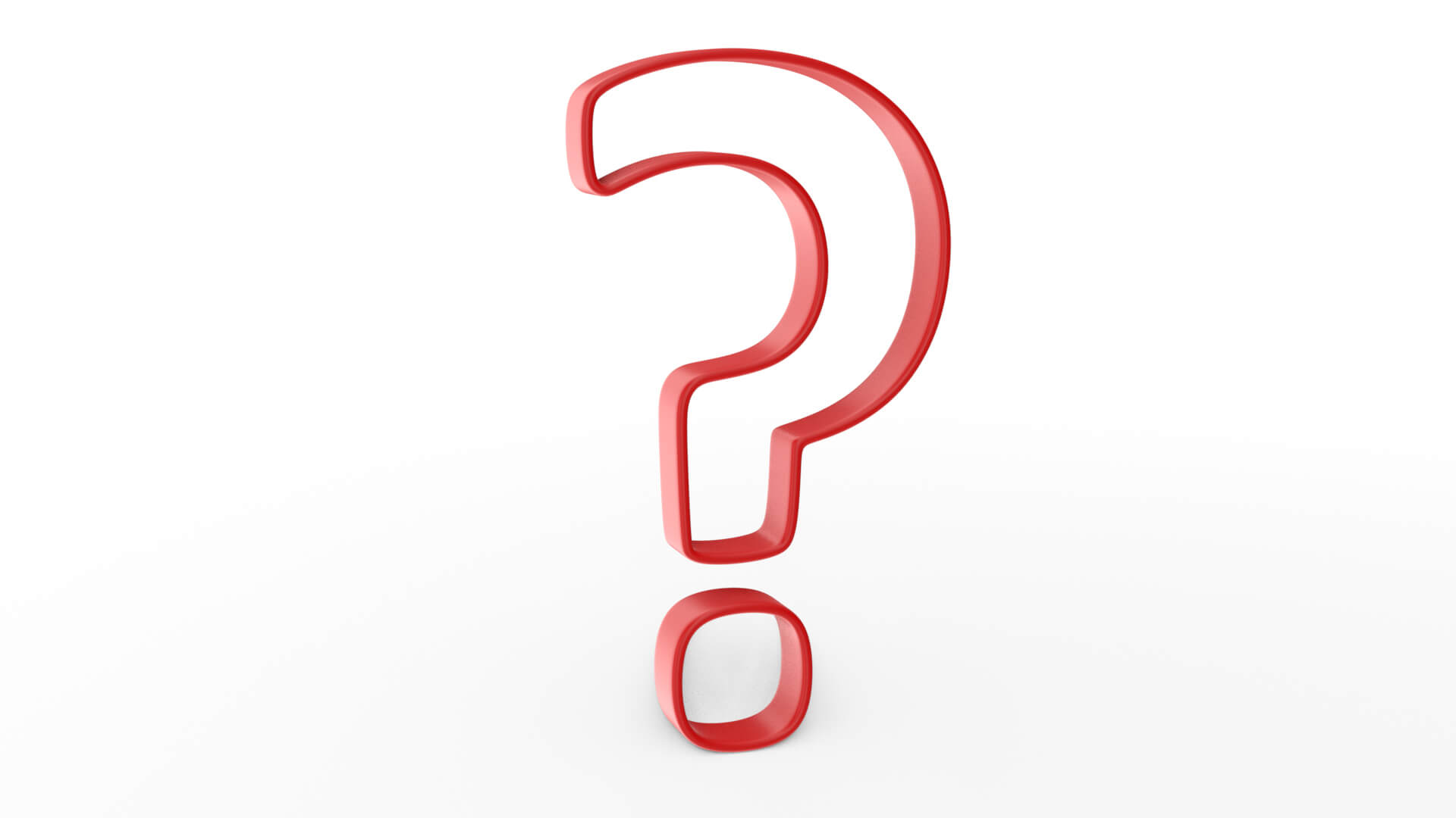 Questionmark Frame Version - 3D Model by hdpoly