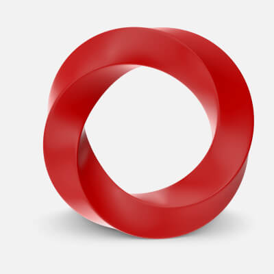 Red Geometric Shape