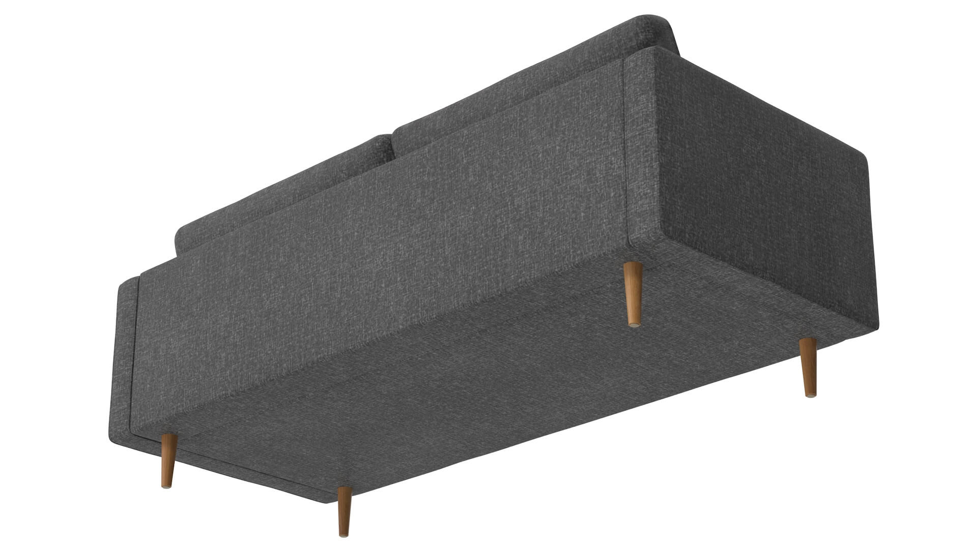 Sofa Gray 3D Model by hdpoly