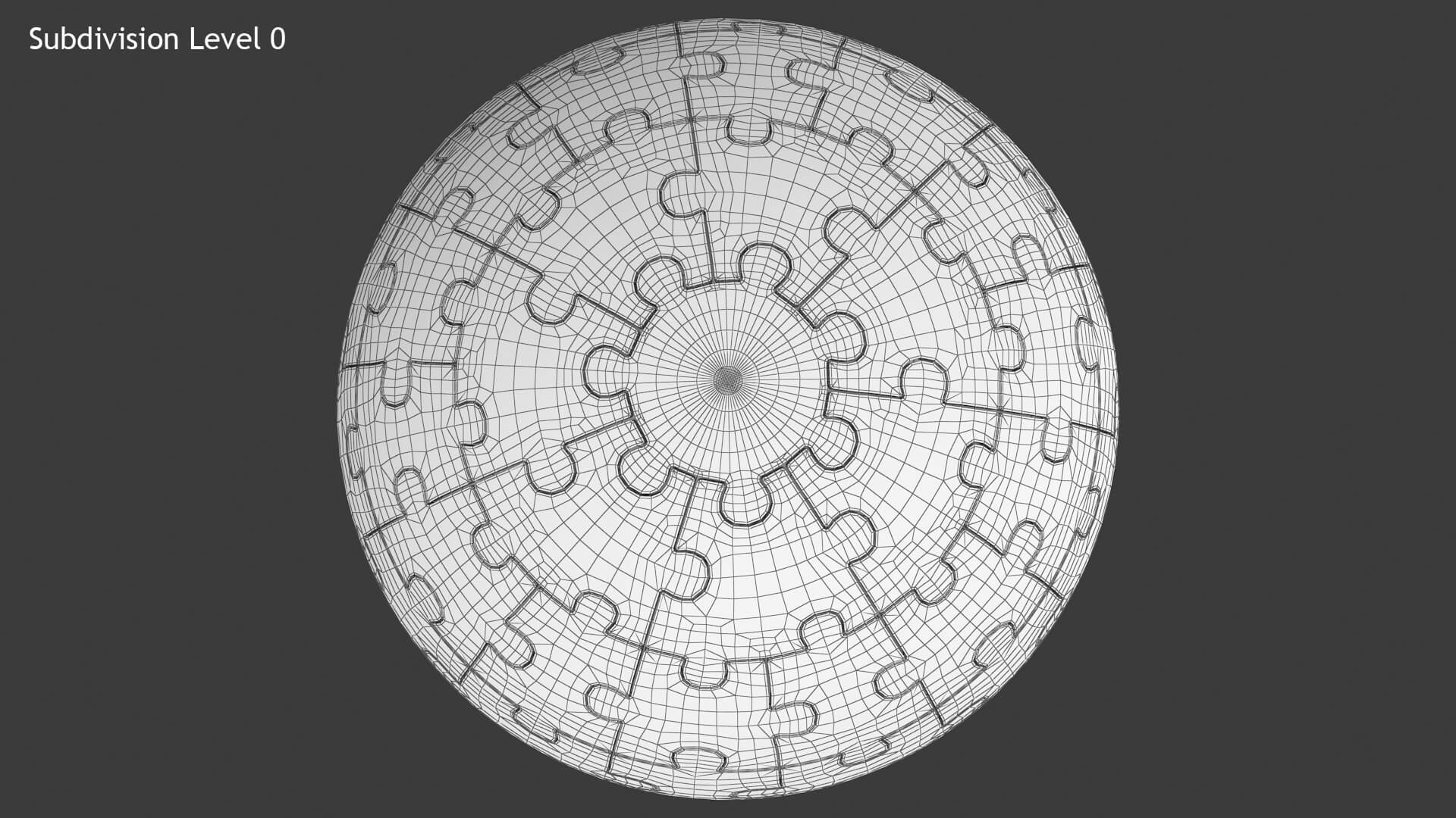 Sphere Puzzle 3D Model by hdpoly