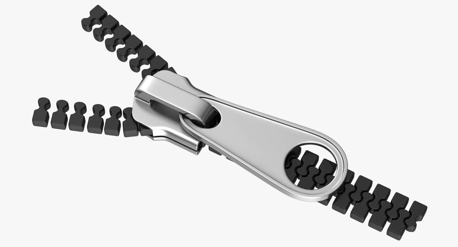Zipper 3D Model by hdpoly