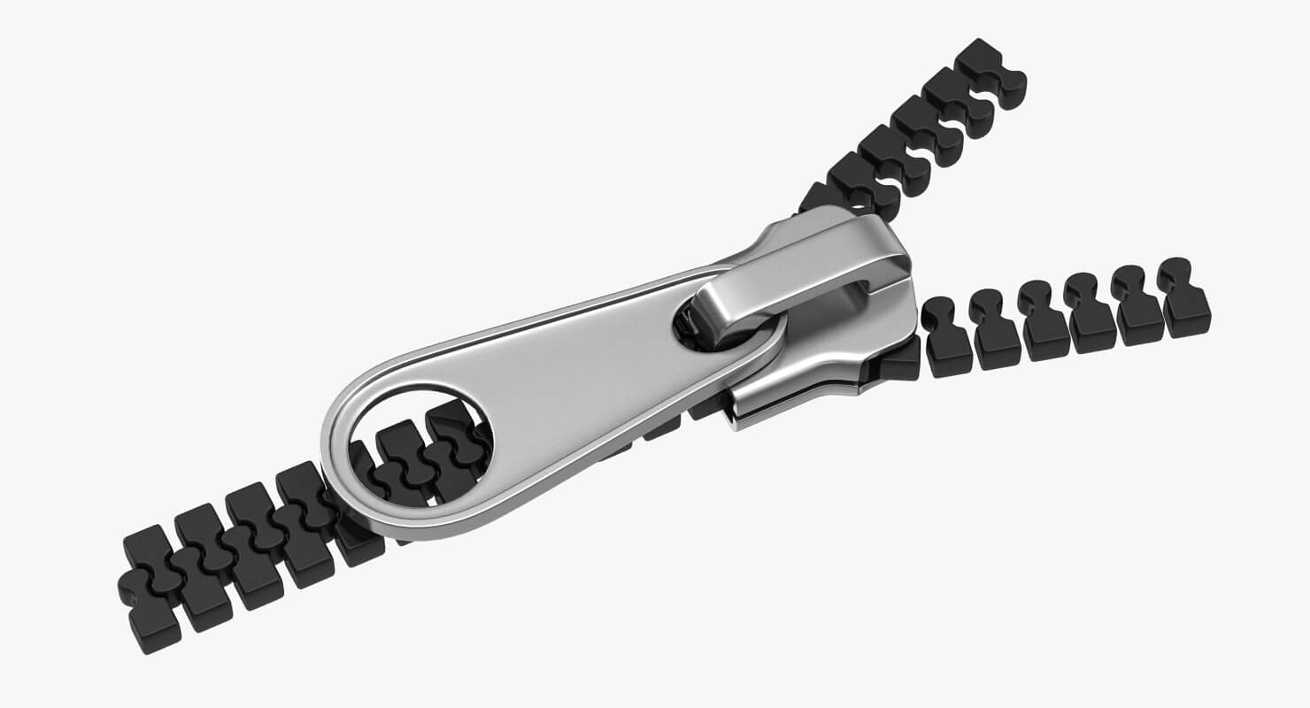 Zipper 3D Model by hdpoly