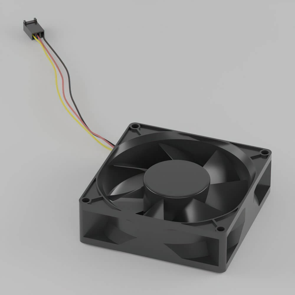 Computer Chassis Fan 3D Model by Hdri_World