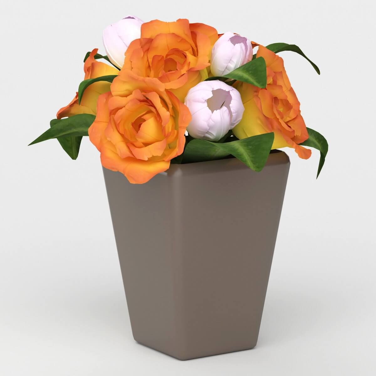 Flower Pot (VRay) 3D Model by Hdri_World