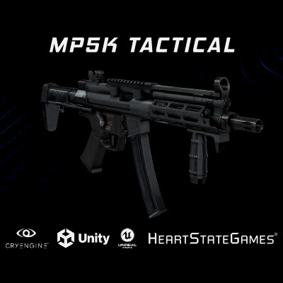 MP5 Tactical Submachine Gun 4K - 3D Model by HeartStateGames