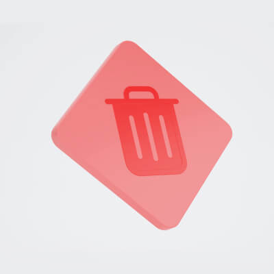 Delete Icon Model by Heat 3D