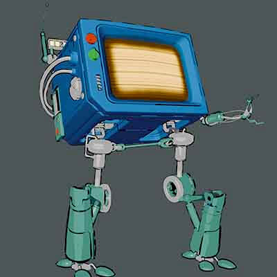 Robot TV with a Complete Skeleton