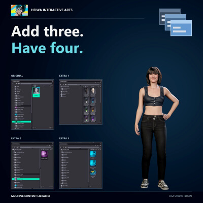 Multiple Content Libraries for Daz3D