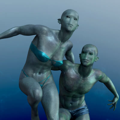 HF Underwater Action Poses G9 - Promo Content