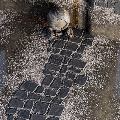 H69 Wet Stone Pathway - PBR - 4K - 3ds max - Blender