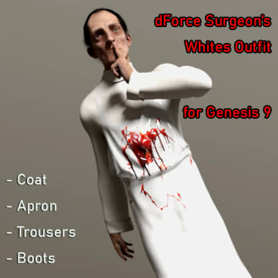 dForce Surgeons Whites Outfit for G9