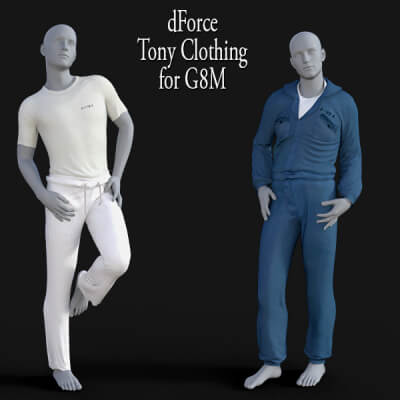 dForce Tony Clothes for Genesis 8 Male