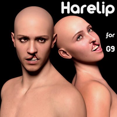 Harelip Morphs for Genesis 9