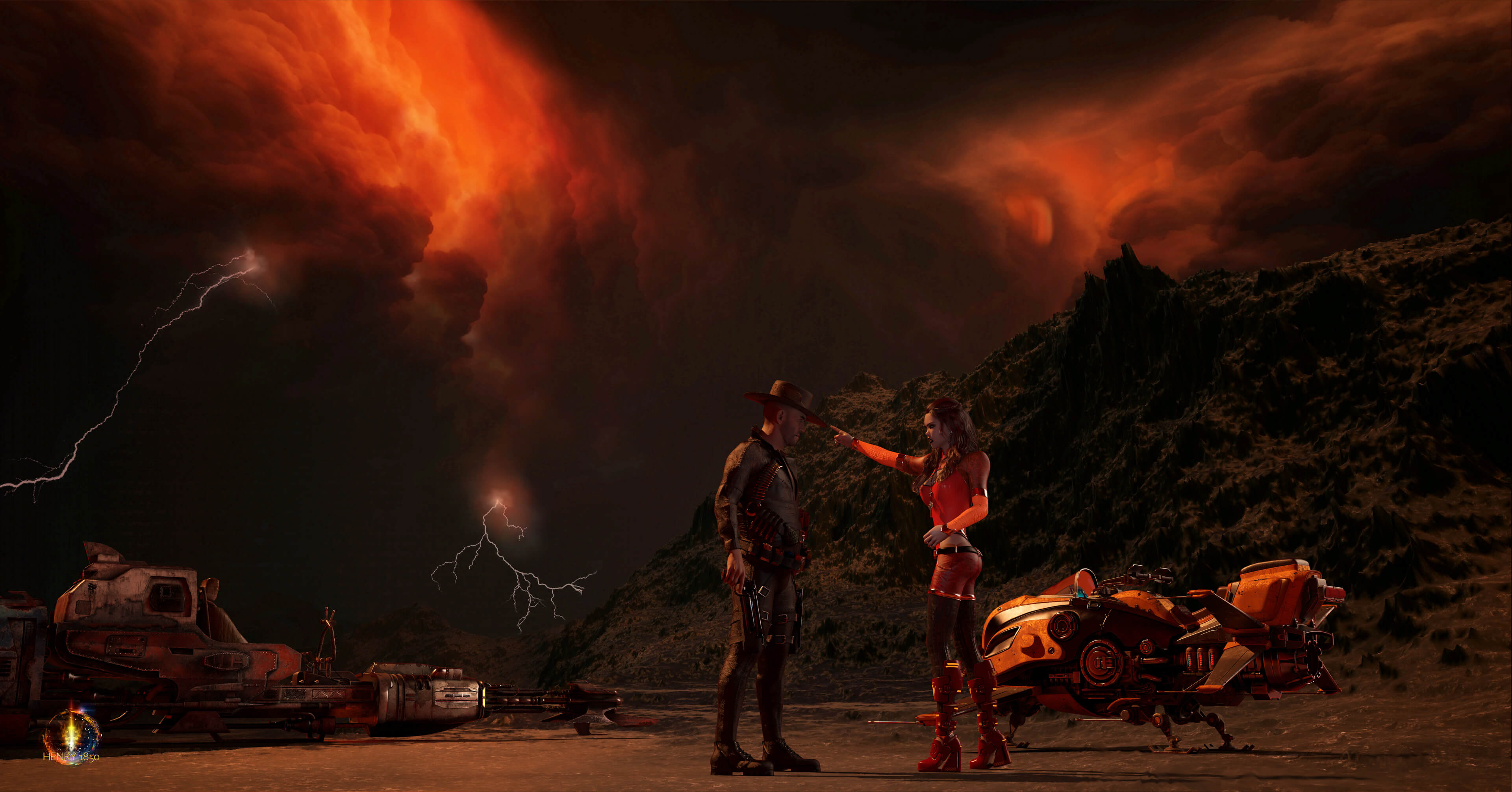 Clandestine Mission 3D Render, Digital Art by Henry1850
